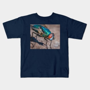 Blow Fly Macro Photograph Kids T-Shirt